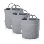 3-Pack 5-Gallon Grow Bag - Steel Grey