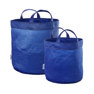 2-Pack Medium & Large Pet Toy Bags - Aquatic Blue