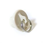 19mm Tube End Cap With Ring - Sand