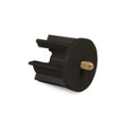 Idle End Plug Rib 40 mm - Black