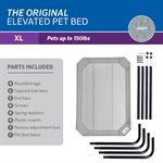 Original Elevated Pet Bed -X-Large - Grey
